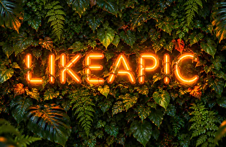 Wallpapers for Samsung/Xiaomi (2000x2000): tropics, leaves, neon, close-up