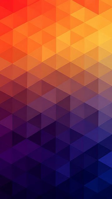 Gradient mosaic in low poly - Wallpapers for Nokia, Samsung in 360x640 resolution