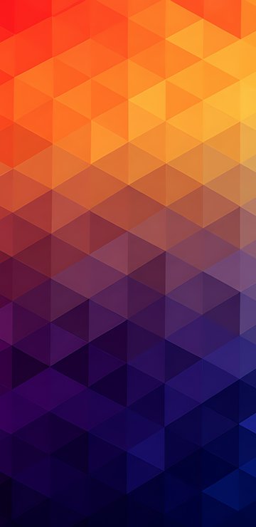 Градиентная мозаика в low poly - Обои для Samsung в разрешении 360x740