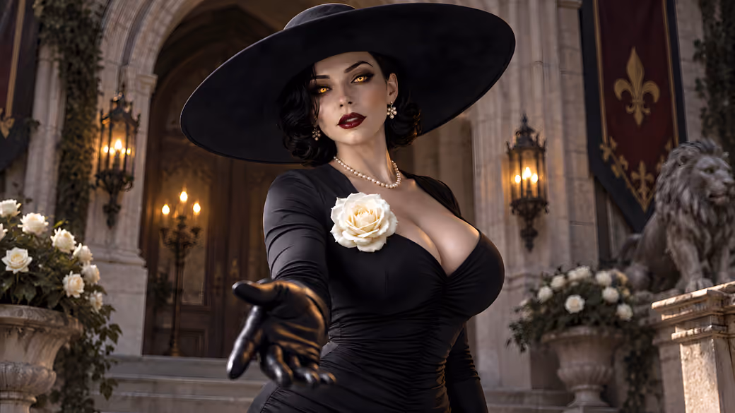Lady Dimitrescu invites you to her castle - SXGA wallpapers in 1280x1024 resolution