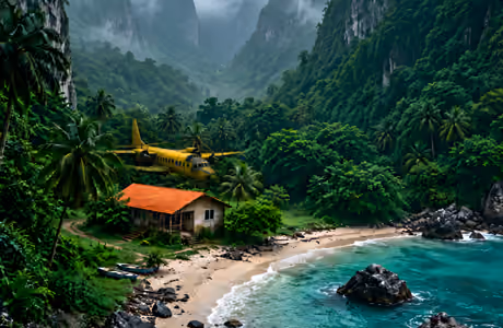 AI generated Wallpapers for Apple MacBook Air 13 M2″ (2560x1664): jungles, mountains, airplane, cabin