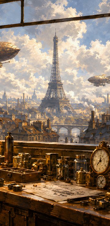 Engineer girl in a workshop in Paris - Wallpapers for Samsung in 360x740 resolution