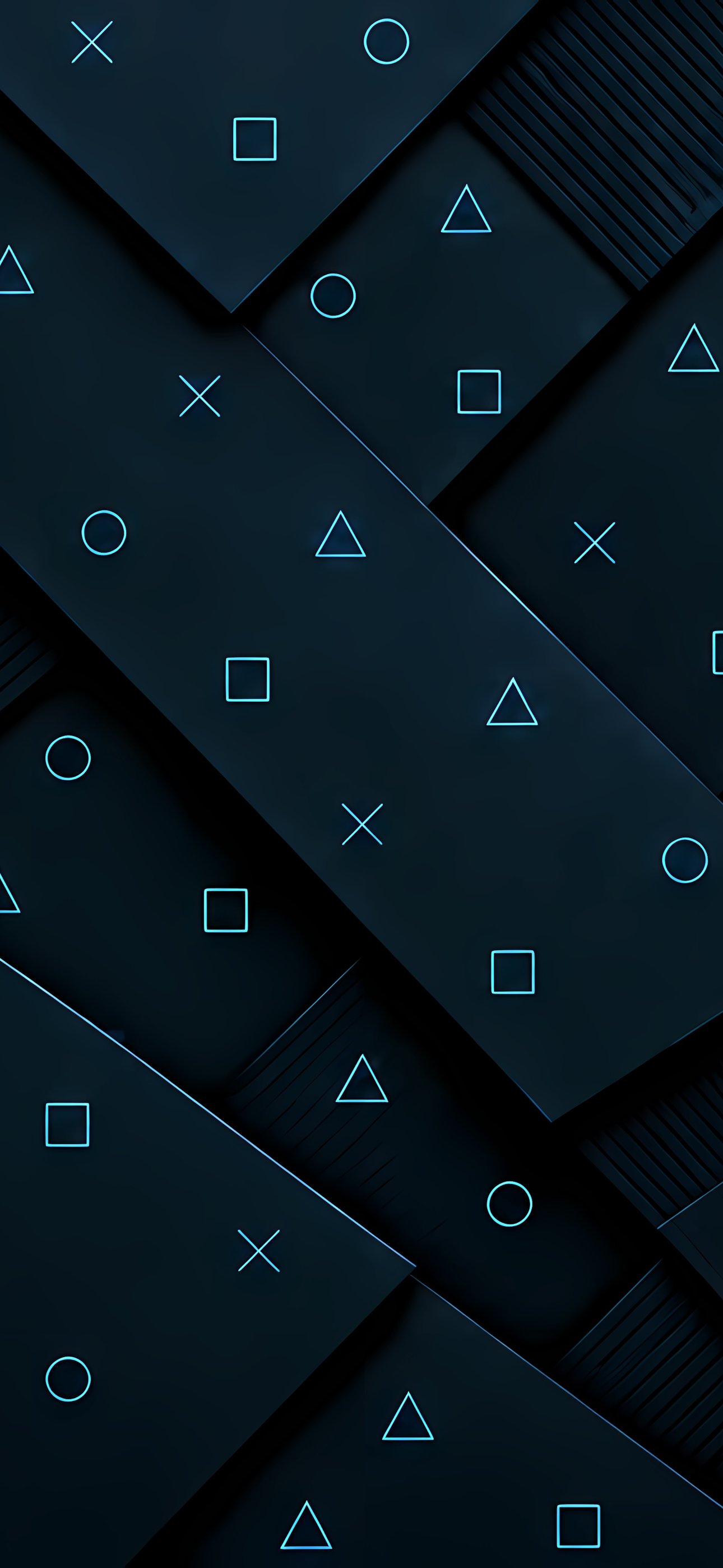 Dark tiles with shapes - Wallpapers for iPhone 15 Pro Max/14 Pro Max in 1290x2796 resolution