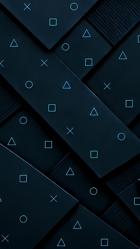 Dark tiles with shapes - Wallpapers for LG/ASUS in 480x854 resolution