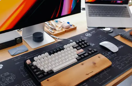 computer mouse Wallpapers for Samsung Galaxy Tab (1920x1920): Apple Macbook, Apple iMac, monitor, keyboard