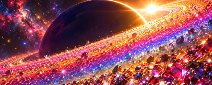 Space wallpapers: planet, ring, stars, nebula