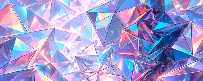 Обои абстракции: low poly, стекло, кристаллы, спектр