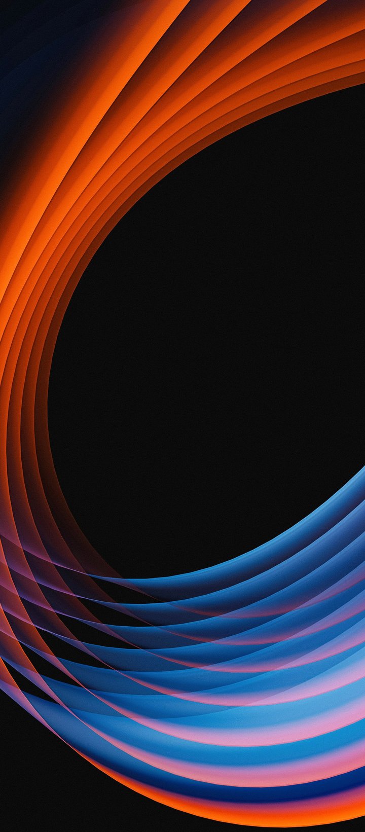 Curved neon light waves - Wallpapers for Xiaomi Redmi 14C, POCO C71/C75/M7, Infinix Note 8 in 720x1640 resolution