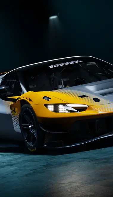 Cars wallpapers: Ferrari 296 GT Modificata, racecar, supercar, studio