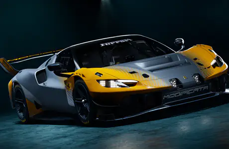 Обои купе для Lenovo, Huawei (1280x1280): Ferrari 296 GT Modificata, гоночный автомобиль, суперкар, студия
