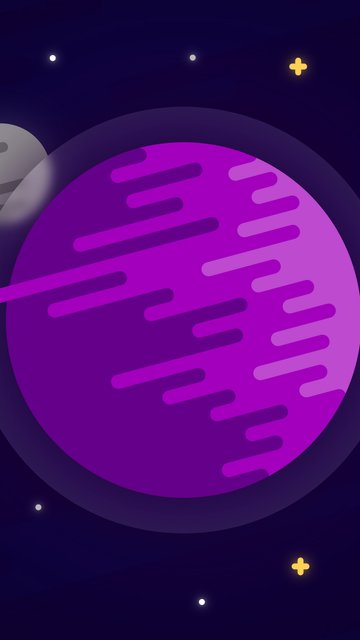 Vector Planets Among the Stars - Wallpapers for Nokia, Samsung in 360x640 resolution