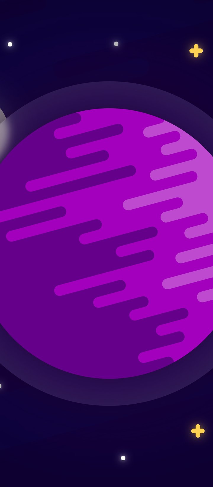 Vector Planets Among the Stars - Wallpapers for Xiaomi Redmi 14C, POCO C71/C75/M7, Infinix Note 8 in 720x1640 resolution