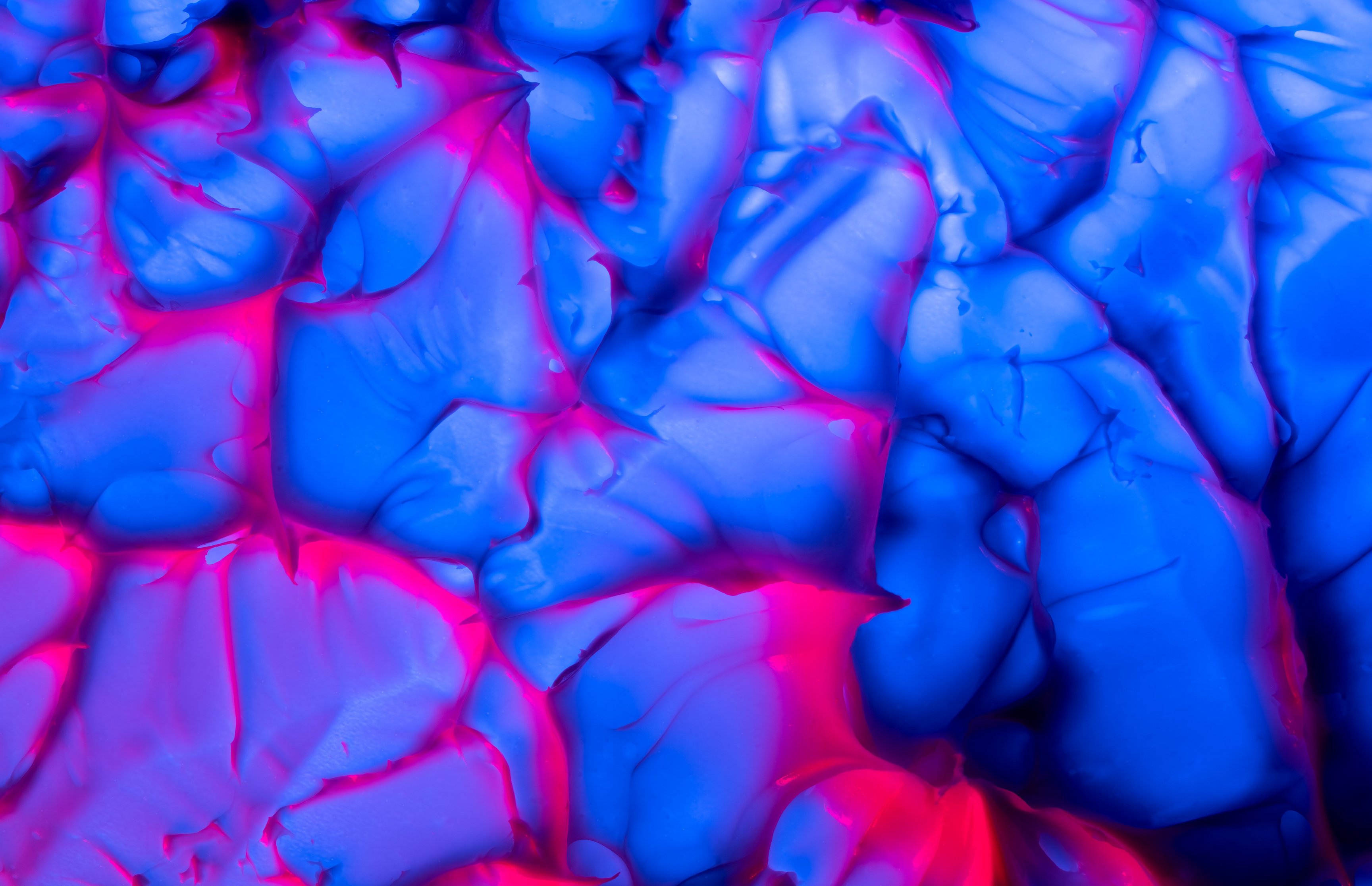 Blue Lava Abstract Flow Pattern - Wallpapers for Apple MacBook 16.2″ in 3456x2234 resolution