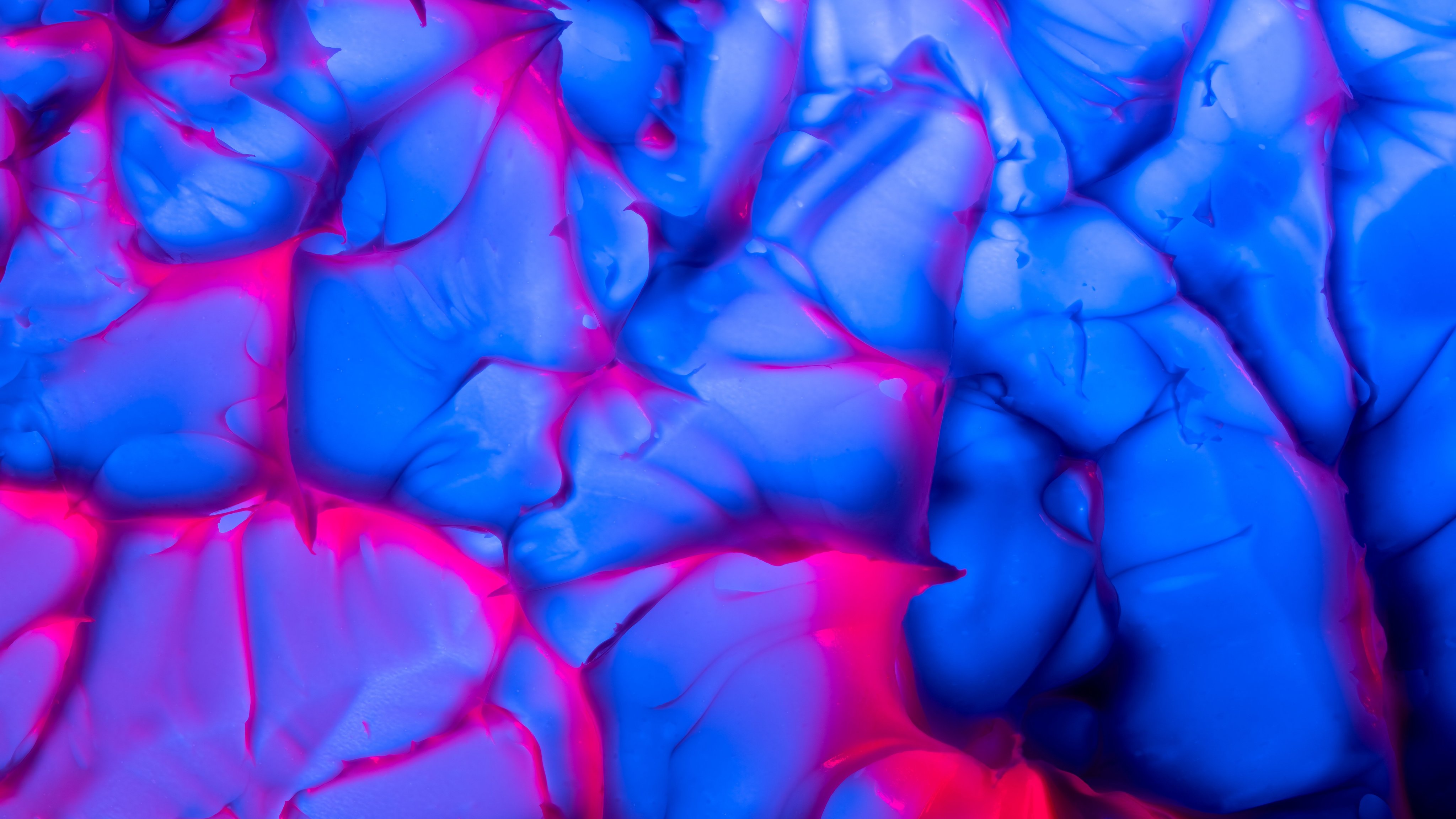 Blue Lava Abstract Flow Pattern - Wallpapers for Apple iMac 21.5″ in 4096x2304 resolution