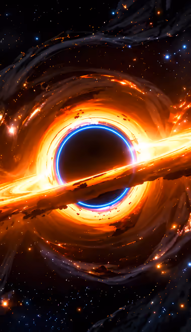 Energy Wallpapers for Xiaomi Redmi 14C, POCO C71/C75/M7, Infinix Note 8 (720x1640): black hole, accretion disk, event horizon, galaxy