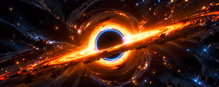 Space wallpapers: black hole, accretion disk, event horizon, galaxy