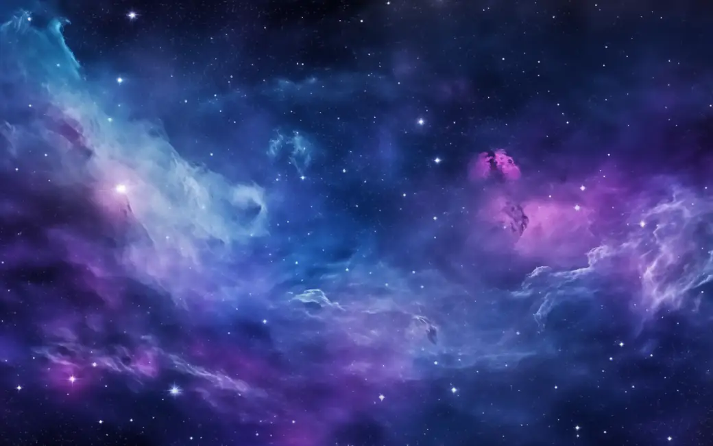 Purple Cosmic Nebula — desktop and phone wallpaper, free download