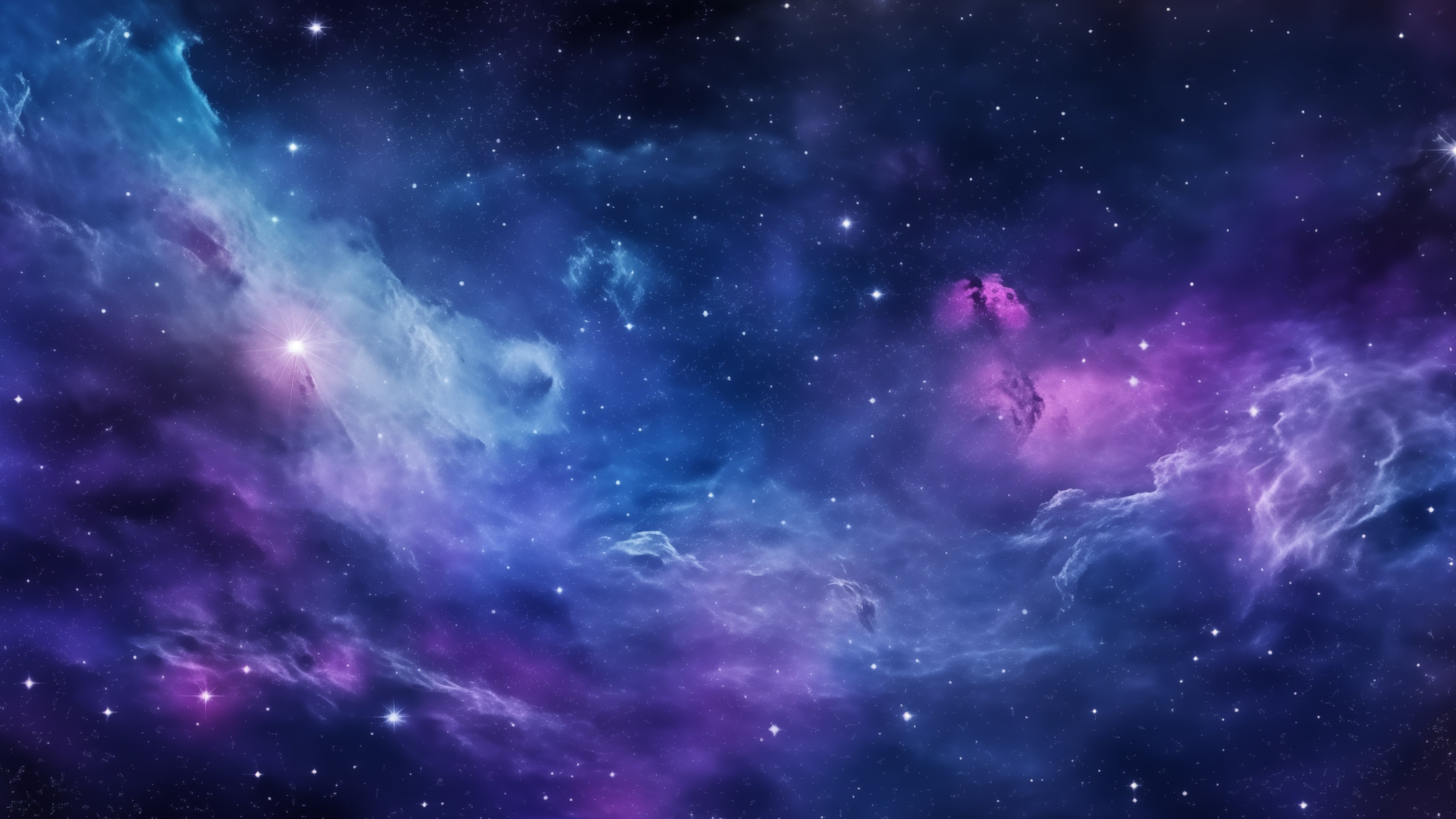 Purple Cosmic Nebula - 5K wallpapers in 5120x2880 resolution