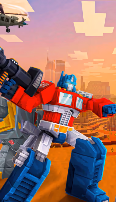Helicopter Wallpapers for iPhone 14 Pro/15 Pro (1179x2556): Transformers, Minecraft, battle, robot