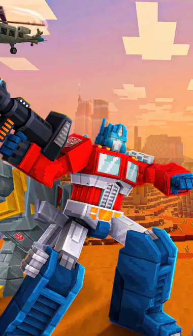 Wallpapers for Samsung Galaxy Z Flip6, Motorola Razr 2025 (1080x2640): Transformers, Minecraft, battle, robot