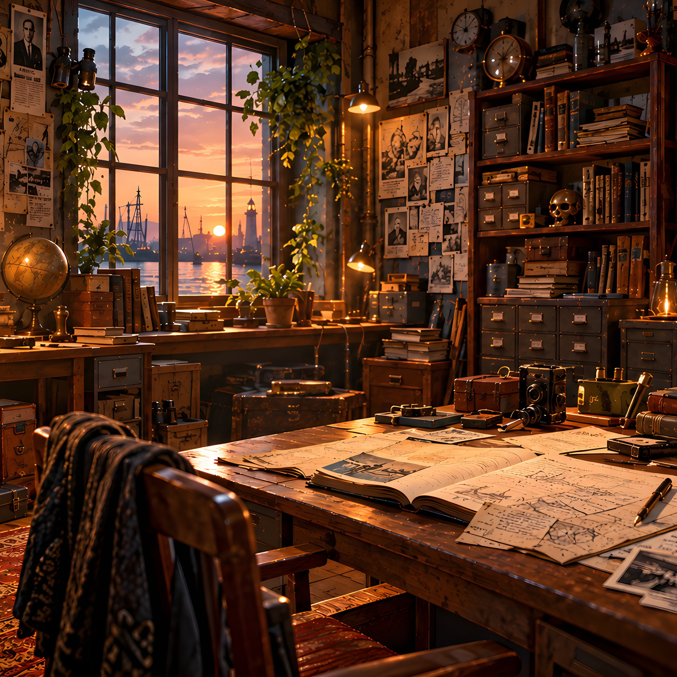 Steampunk Workshop by the Window - Wallpapers for iPad Pro 10.5″ in 2224x2224 resolution
