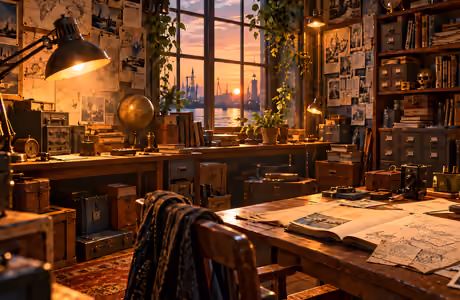 Microsoft Surface 12.4″ Workshop wallpapers (1536x1024): steampunk, workshop, workspace, blueprints