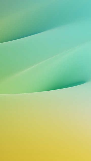 Smooth waves with a green gradient - Wallpapers for Nokia, Samsung in 360x640 resolution