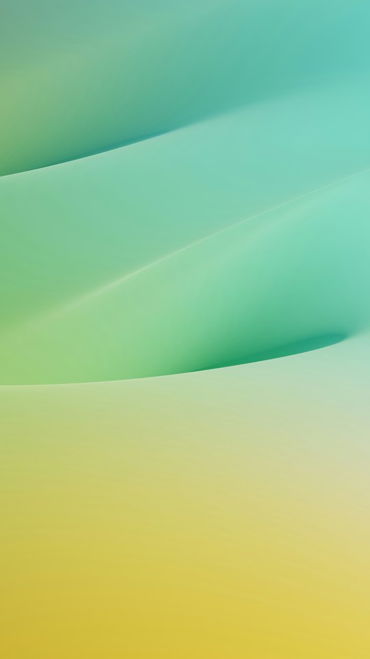 Smooth waves with a green gradient - Wallpapers for Samsung, HTC, Sony in 540x960 resolution