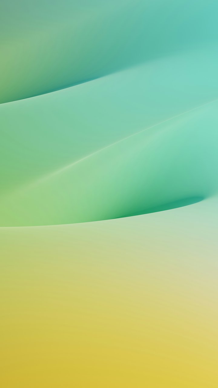 Smooth waves with a green gradient - Wallpapers for Samsung/LG in 720x1280 resolution