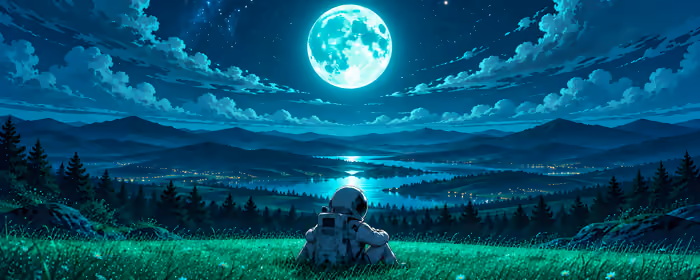 5K2K UltraWide 21:9 Stars wallpapers (5120x2160): astronaut, Moon, mountains, starry sky