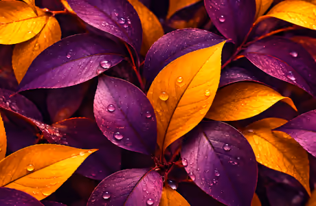 Autumn Wallpapers for Samsung Galaxy Tab (1340x1340): autumn leaves, dew, drops, texture