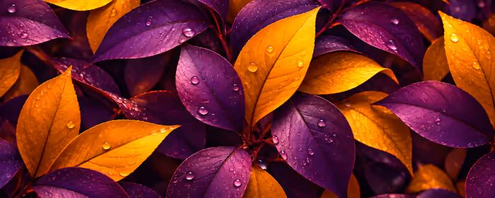 5K2K UltraWide 21:9 Autumn wallpapers (5120x2160): autumn leaves, dew, drops, texture