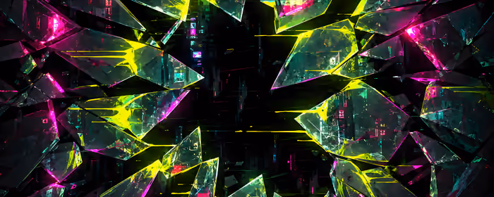 Abstractions wallpapers: shards, glass, neon, glow