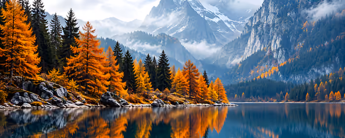 UltraWide 32:9 обои Канада (3840x1080): Канада, осень, национальный парк, горы