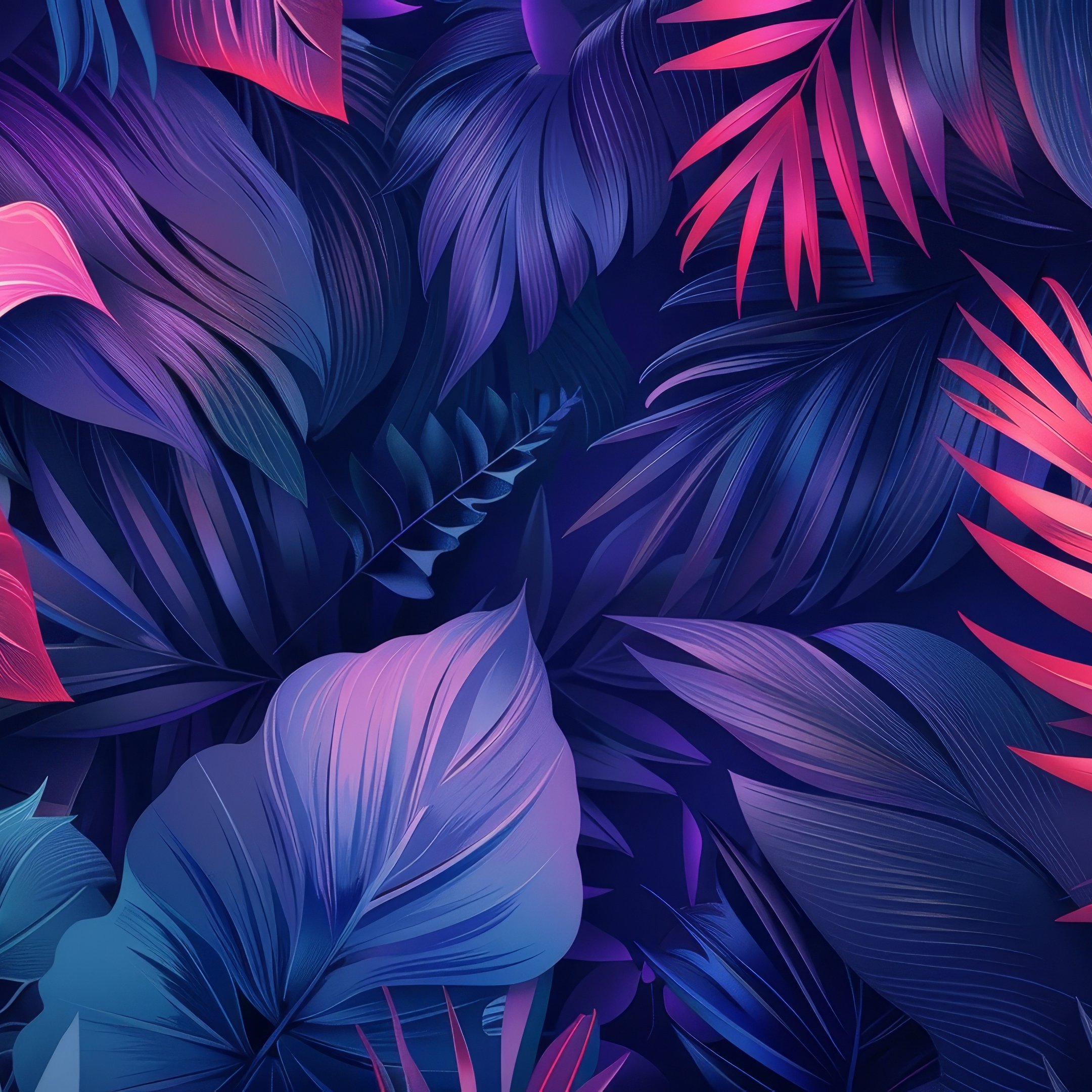 Tropical leaves from the jungle - Wallpapers for iPad 10.2″ in 2160x2160 resolution