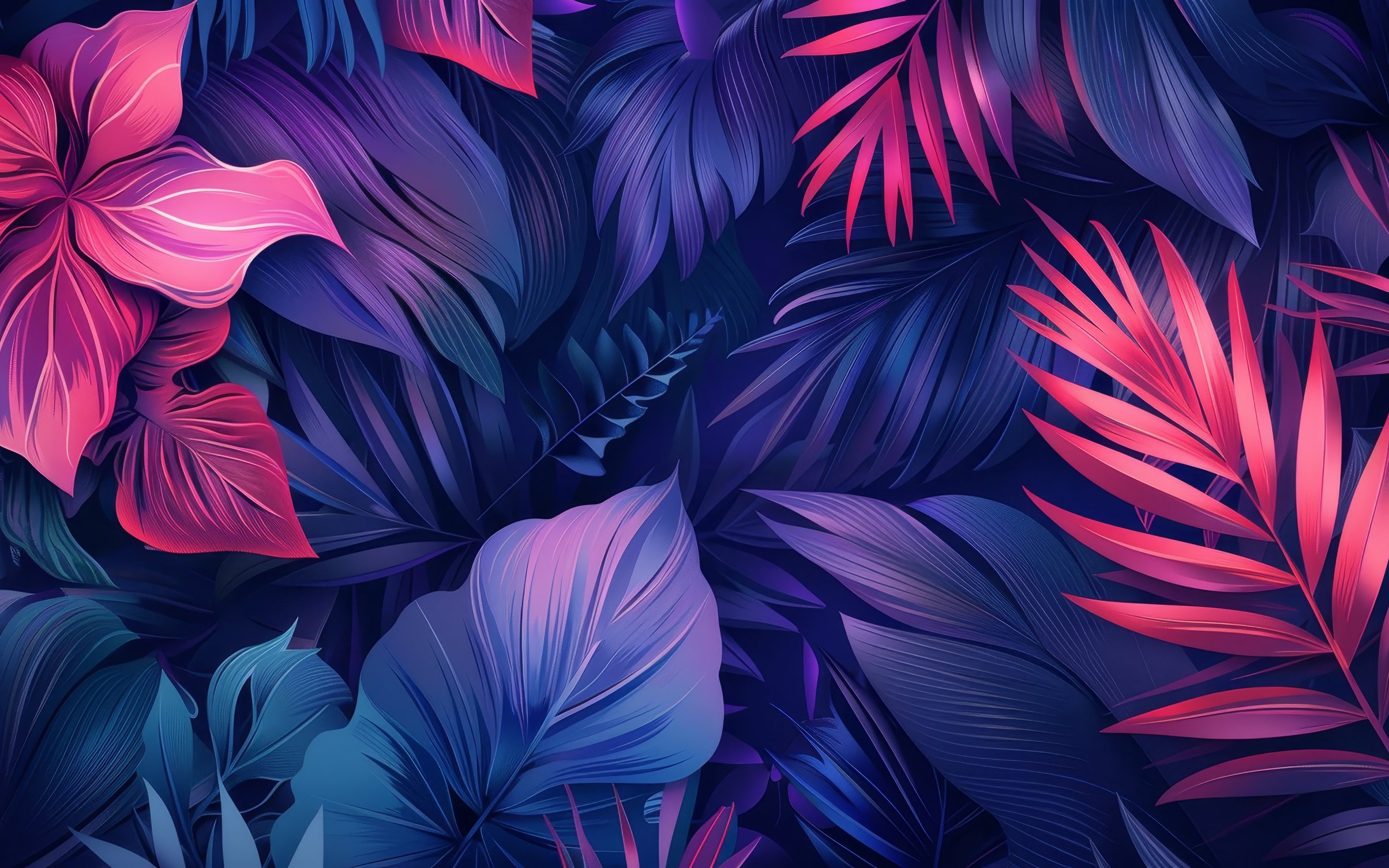 Tropical leaves from the jungle - Wallpapers for MacBook Neo in 2408x1506 resolution