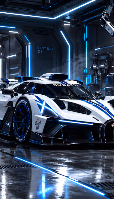 Cars wallpapers: Bugatti Bolide, carbon fiber, body kit, workshop