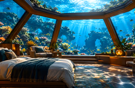 Reef Wallpapers for iPad Air 10.9″ (2360x2360): bedroom, ocean, window, corals