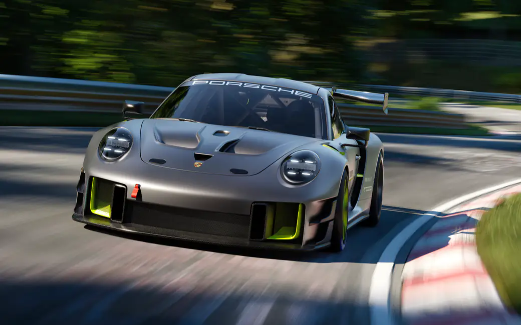 Porsche 911 GT2 RS on the race track — desktop and phone wallpaper, free download