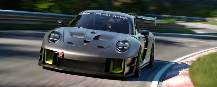 Обои машины: Porsche 911 GT2 RS, гонка, трасса, скорость