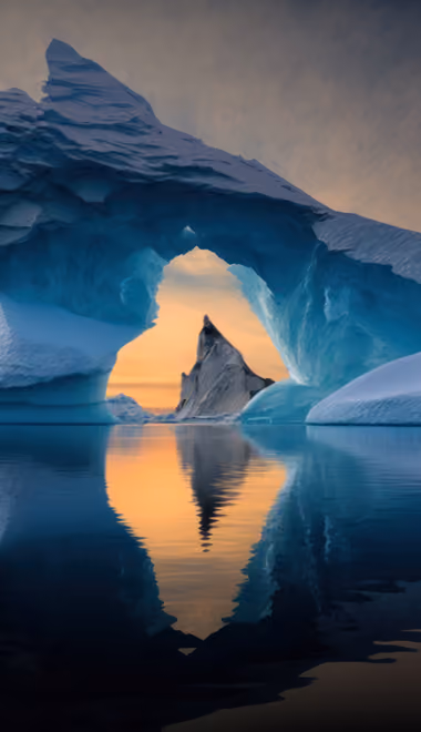 Glacier Wallpapers for Xiaomi 13 Ultra/14 Ultra/15 Ultra/17 Pro Max, Samsung Galaxy S20/S20 Ultra/S21 Ultra (1440x3200): iceberg, sea, sunset, reflection