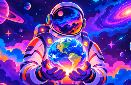 Constellation Wallpapers for iPad Pro 10.5″ (2224x2224): astronaut, Earth, galaxy, planet
