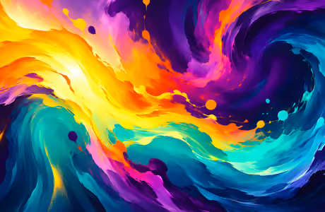 Обои ИИ арт для Samsung/Xiaomi (2000x2000): краска, смешивание, вихрь, градиент