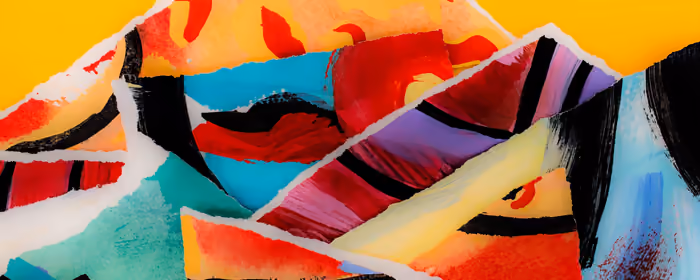 UltraWide 21:9 Arrangement wallpapers (3440x1440): painting, modern art, layers, contrast