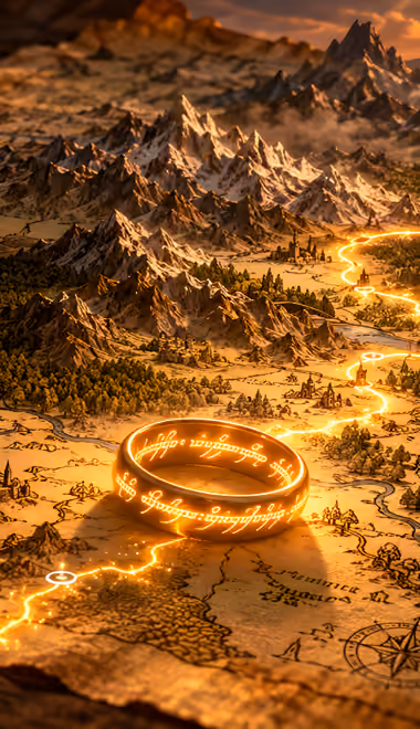 Volcano Wallpapers for TECNO/Infinix (1080x2460): LOTR, map, ring, mountains