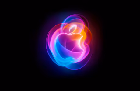 Обои креативность для Samsung/Xiaomi (2000x2000): Apple Inc, логотип, неон, свет