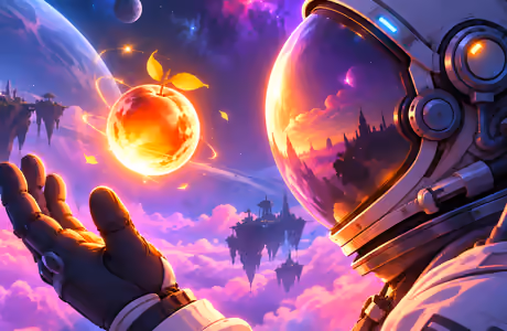 Full HD Clouds wallpapers (1920x1080): astronaut, apple, clouds, planet