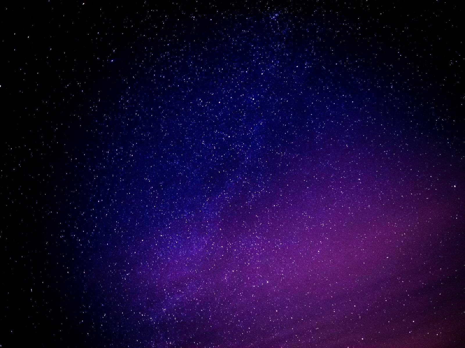 Star-filled night sky with galaxy - UXGA wallpapers in 1600x1200 resolution