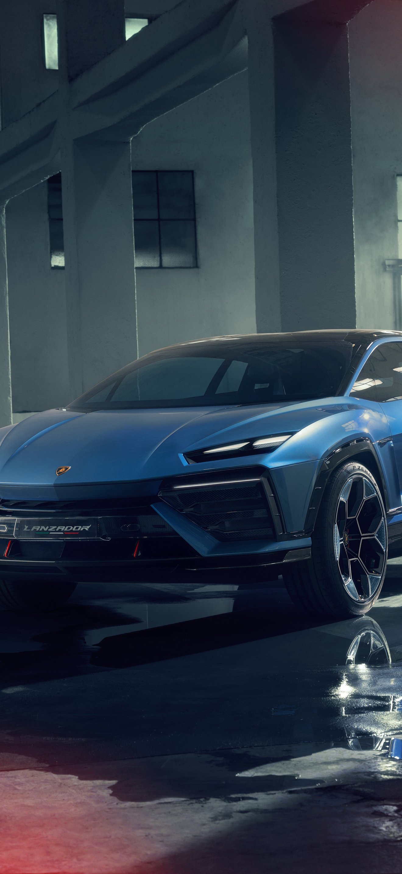 Lamborghini Lanzador front view - Wallpapers for iPhone 17 Pro Max/16 Pro Max in 1320x2868 resolution