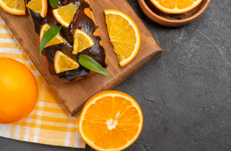 Citrus Wallpapers: orange, chocolate, cake, bowl